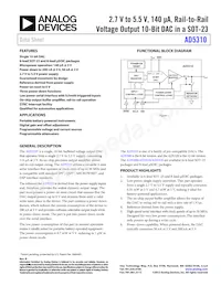 AD5310BRT-500RL7 Datenblatt Cover