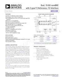 AD5338RBRUZ-RL7 Datenblatt Cover