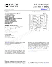 AD5544SRS-EP Datasheet Cover