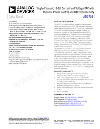 AD5753BCPZ-RL7 Datasheet Cover