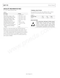 AD7170BCPZ-500RL7 Datasheet Page 6