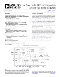AD7172-4BCPZ-RL7 Datasheet Cover