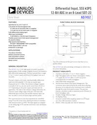 AD7452BRT-R2 Datasheet Cover