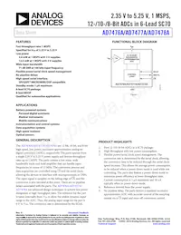 AD7476ABRM-REEL7 Datasheet Cover
