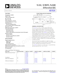 AD7626BCPZ Datasheet Cover