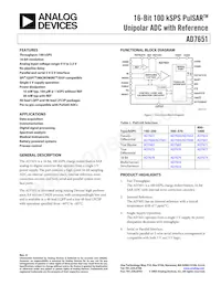 AD7651ASTZRL Datasheet Cover