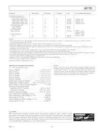 AD7703BR-REEL Datasheet Page 3