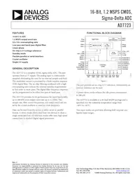 AD7723BSZ-REEL Datasheet Cover