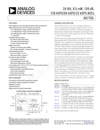 AD7766BRUZ-RL7 Datasheet Cover