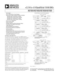 AD7808BR-REEL Datasheet Cover