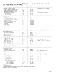 AD7819YRZ-REEL Таблица данных Страница 2