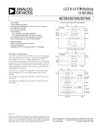 AD7945BRS-REEL Datasheet Cover