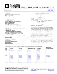 AD7980ACPZ-RL Datasheet Copertura