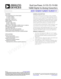 AD9117BCPZRL7 Datasheet Cover