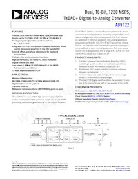AD9122BCPZRL Datasheet Cover