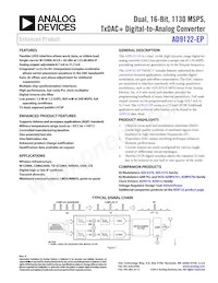 AD9122SCPZ-EP-RL Datasheet Copertura
