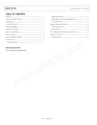 AD9122SCPZ-EP-RL Datasheet Page 2