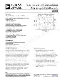 AD9211BCPZ-200 Datasheet Cover