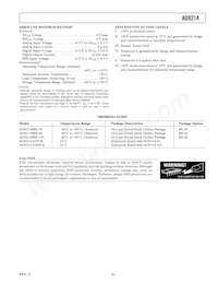 AD9214BRS-RL65 Datasheet Pagina 5