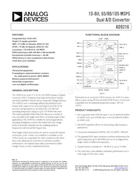 AD9216BCPZ-80 Datasheet Cover