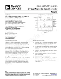 AD9218BST-RL105 Datasheet Cover