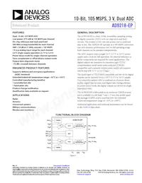 AD9218SSTZ-105EPRL Datasheet Cover