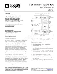AD9238BSTRL-65 Datasheet Cover