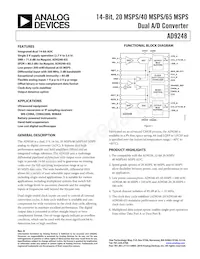 AD9248BCPZRL-65 Datasheet Copertura