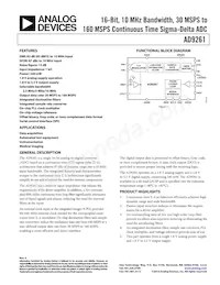 AD9261BCPZRL7-10 Datasheet Cover