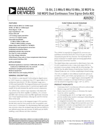 AD9262BCPZ-10 Datasheet Cover