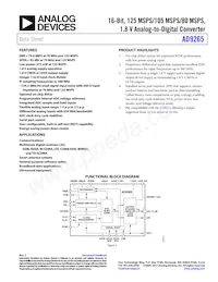 AD9265BCPZRL7-125 Datasheet Cover
