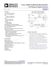 AD9266BCPZRL7-80 Datasheet Cover