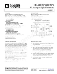 AD9601BCPZ-250 Datasheet Copertura