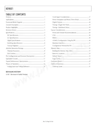 AD9601BCPZ-250 Datasheet Page 2