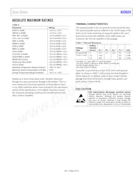 AD9609BCPZ-65 Datasheet Page 9