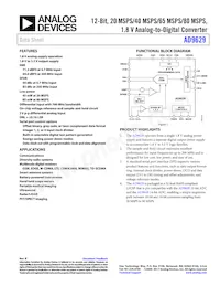AD9629BCPZRL7-80 Datasheet Cover