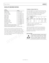 AD9629BCPZRL7-80 Datasheet Page 9