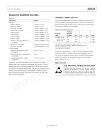 AD9634BCPZRL7-250 Datasheet Page 9