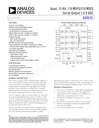 AD9639BCPZ-210 Datasheet Cover