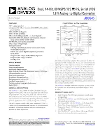 AD9645BCPZRL7-125 Datasheet Cover