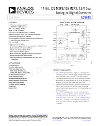 AD9648BCPZRL7-125 Datasheet Cover