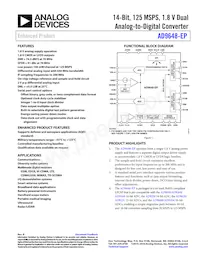AD9648TCPZ-125-EP Datasheet Cover
