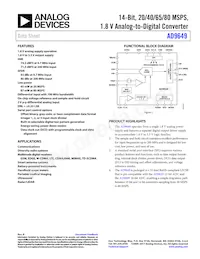 AD9649BCPZRL7-80 Datasheet Cover