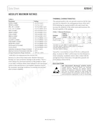 AD9649BCPZRL7-80 Datasheet Page 9