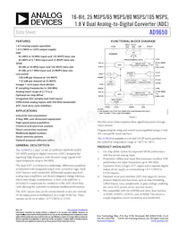 AD9650BCPZRL7-105 Datasheet Cover