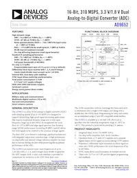 AD9652BBCZRL7-310 Datasheet Cover