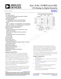 AD9655BCPZRL7-125 Datasheet Cover