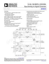 AD9694BCPZRL7-500 Datasheet Cover
