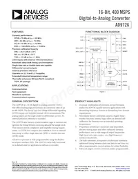 AD9726BSVZRL Datasheet Cover