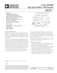 AD9753ASTZRL Datasheet Cover